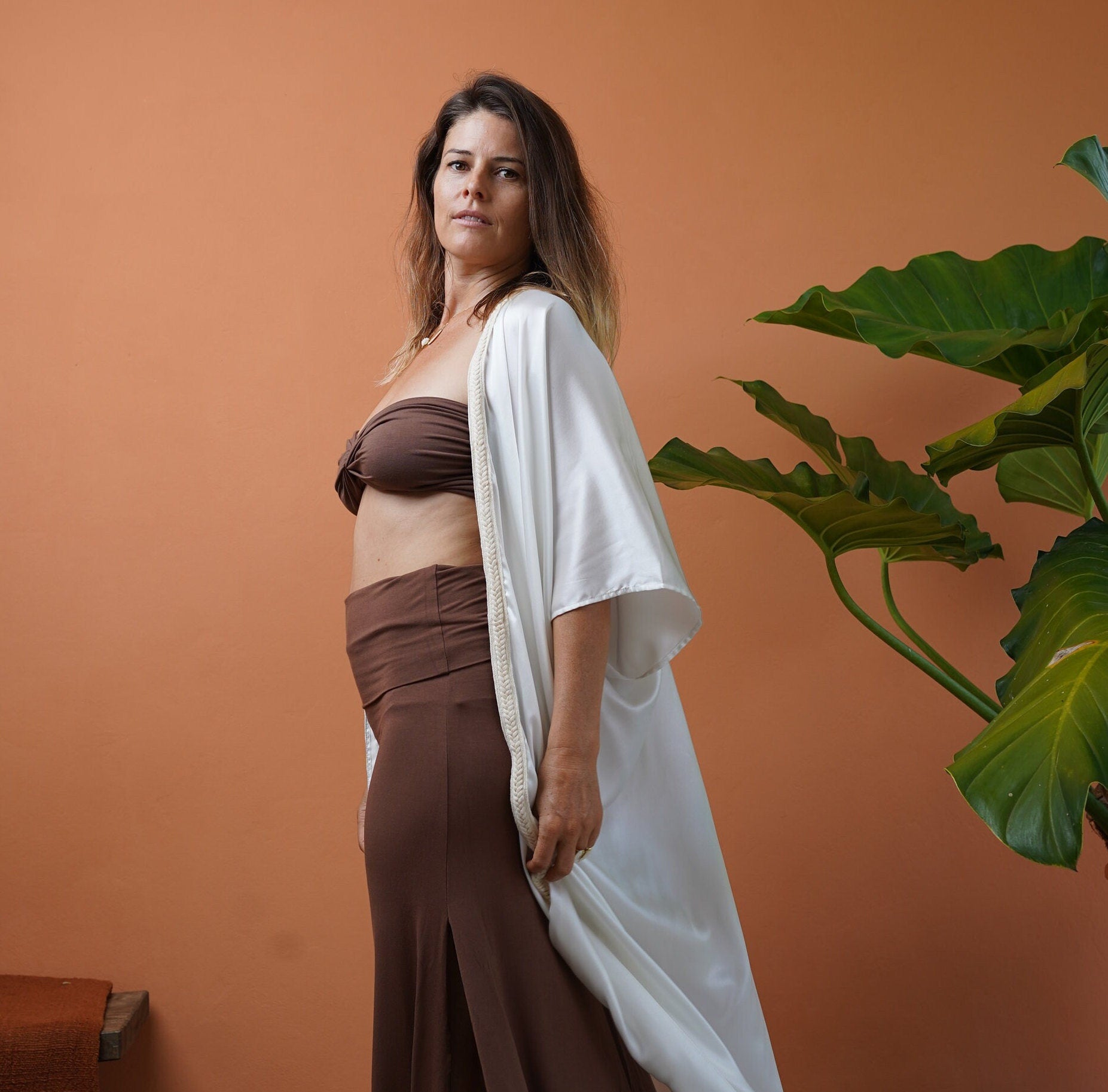 Boho Chic Top | Goddess Top | Bohemian Top | Wraparound Top | Summer Top | Gypsy Top | Cream Shir | Sexy Top | Summer Women Top | Yoga Top